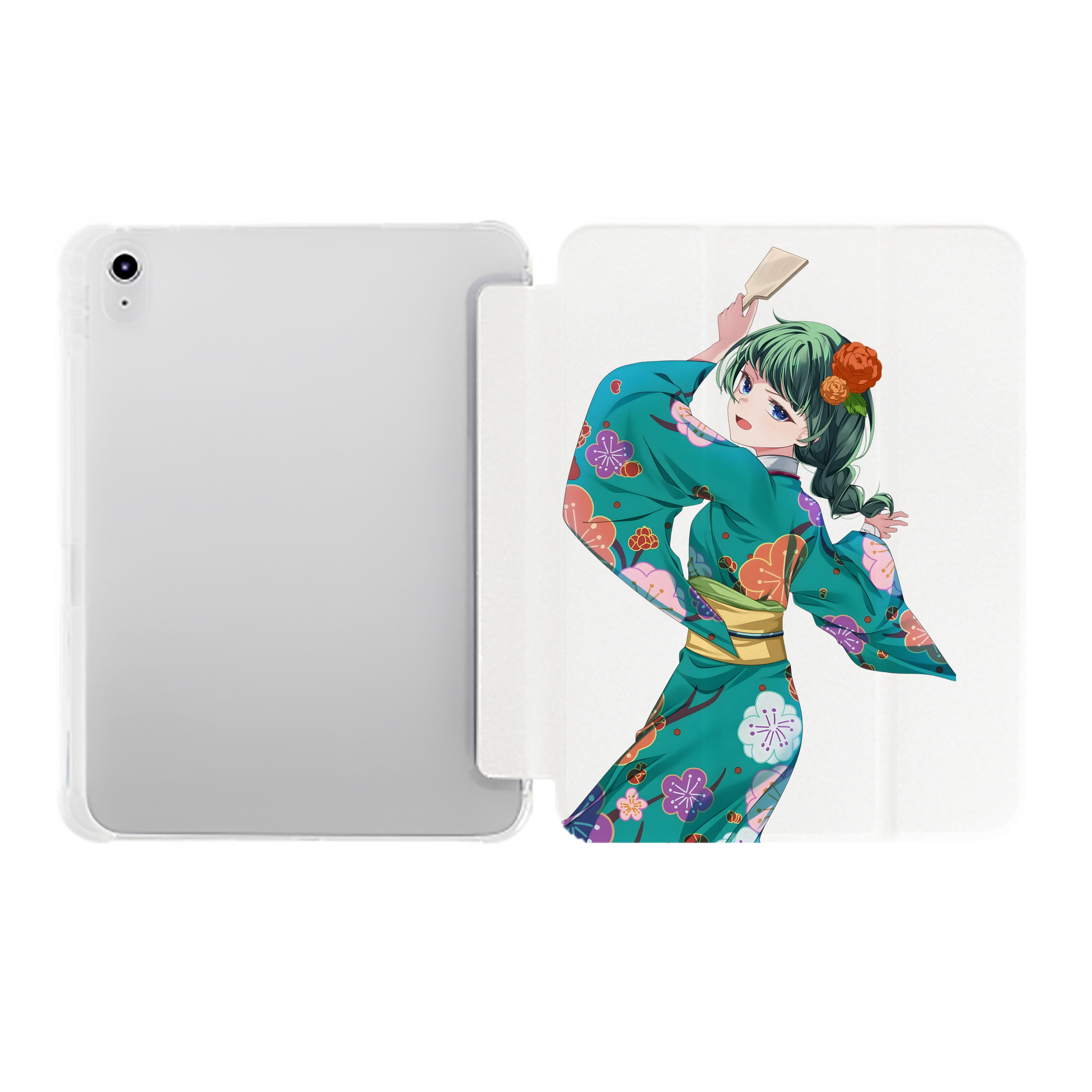 （画像用） 薬屋のひとりごと The Apothecary Diaries IPad ケース ペン収納付き 三つ折りスタンド PUレザー×シリコン 対応機種9.5/10.5/10.9インチ